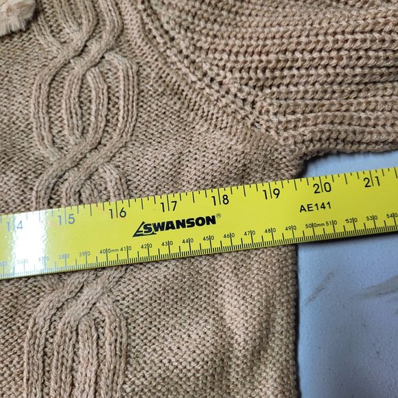 New‎ Derek Heart Women's Sweater Size Medium Brown Long Sleeve Button Warm Top - Picture 13 of 16